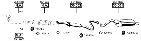 ASMET RO301500 Exhaust System